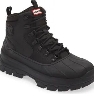 Hunter Black Waterproof Explorer Duck Boot